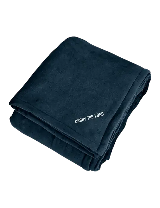 Mountain Lodge Navy Eclipse Blanket w/Carry The Load Logo