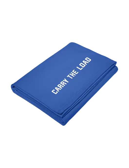 Core Royal Fleece Sweatshirt Blanket w/Carry The Load Logo