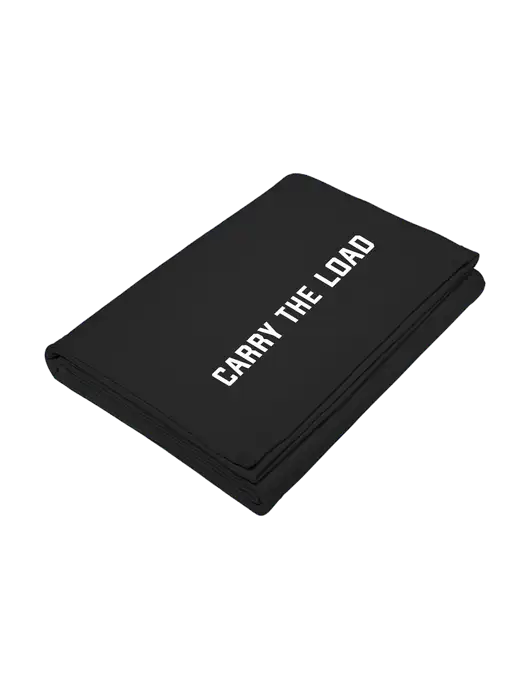 Core Black Fleece Sweatshirt Blanket w/Carry The Load Logo