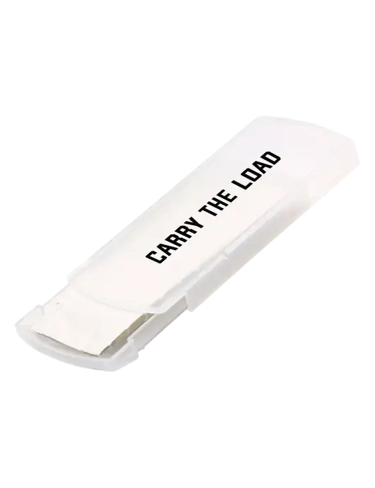 Slide Right Clear Bandage Dispenser w/Carry The Load Logo