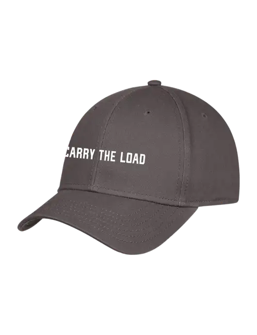 Charcoal Structured Cap Hook & Loop w/Carry The Load Logo
