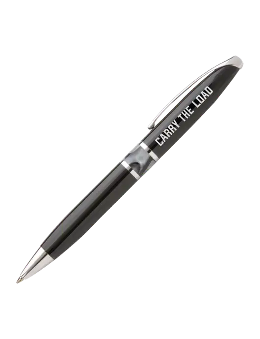 Illusion Black Pen - Black Ink w/Carry The Load Logo