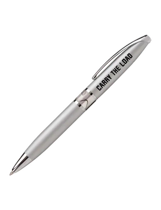 Illusion Silver Pen - Black Ink w/Carry The Load Logo