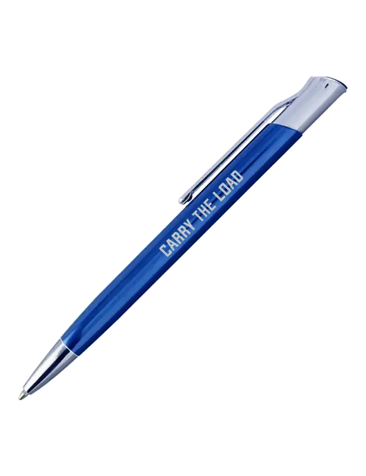 San Malo Slate Pen - Black Ink w/Carry The Load Logo