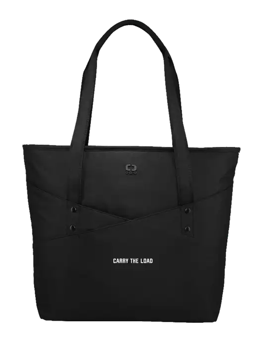 OGIO Black Downtown Tote 
 w/Carry The Load Logo
