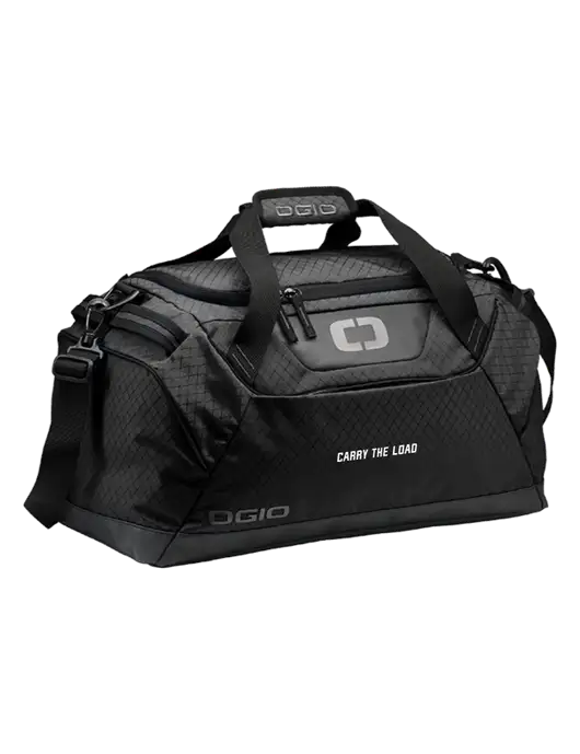 OGIO Black Catalyst Duffle
 w/Carry The Load Logo
