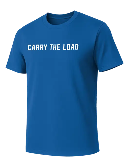 Allmade Royal Blue Organic Cotton Tee w/Carry The Load Logo