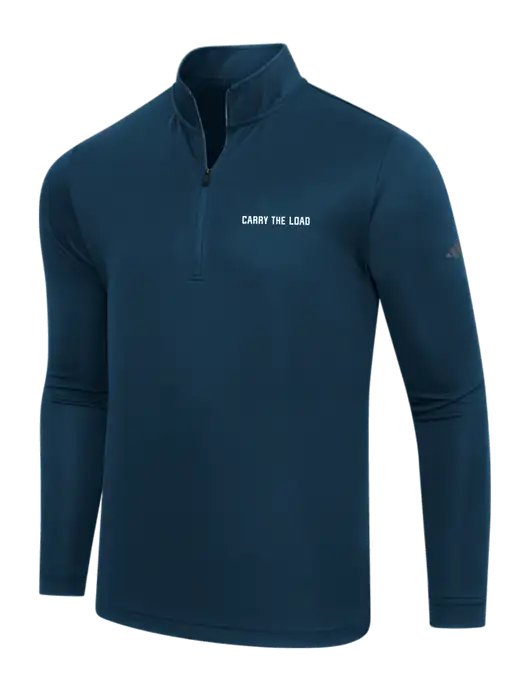 Adidas Navy Lightweight Quarter Zip Pullover w/Carry The Load Logo