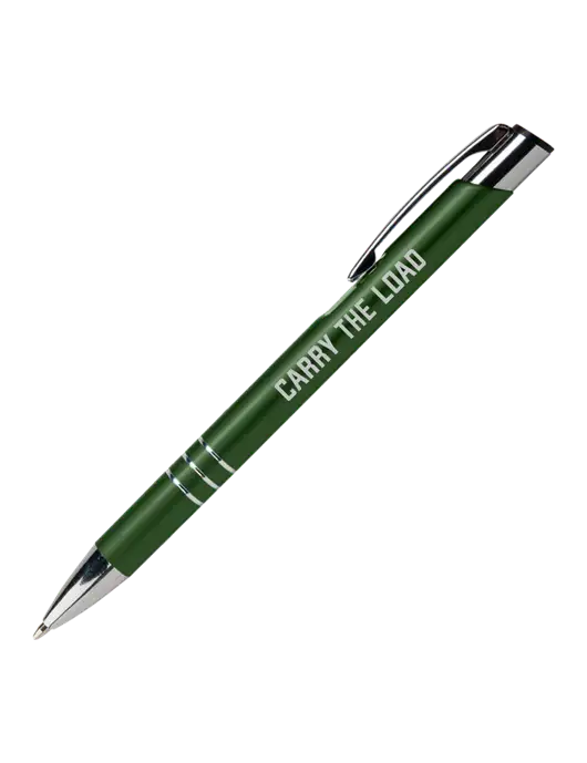 Laurent Green Pen - Black Ink w/Carry The Load Logo