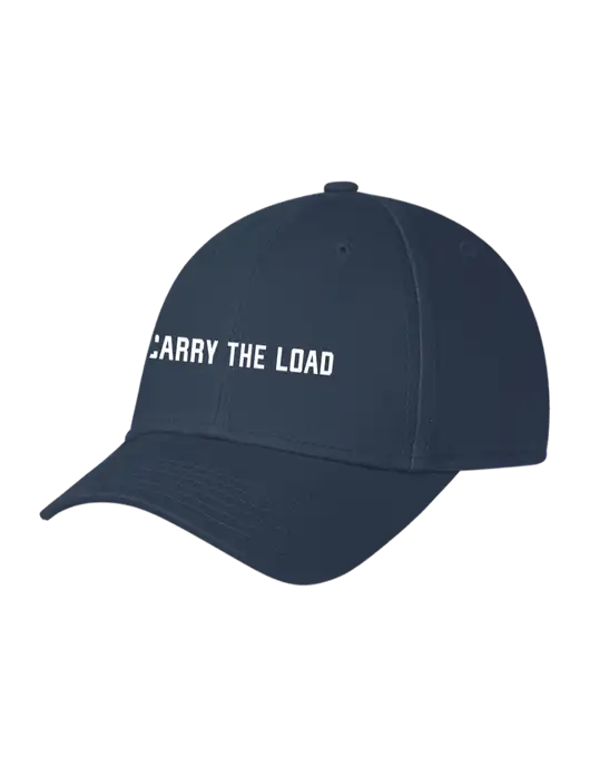Navy Structured Cap Hook & Loop w/Carry The Load Logo
