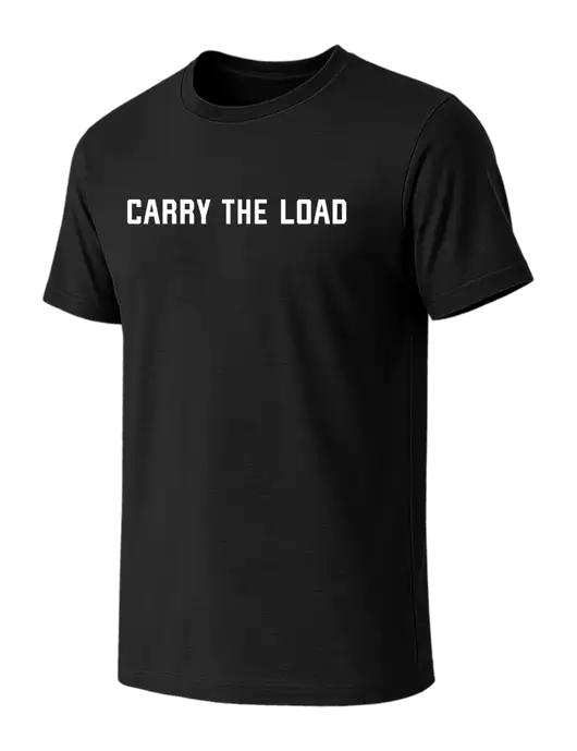 BELLA+CANVAS Black CVC Short Sleeve Tee w/Carry The Load Logo