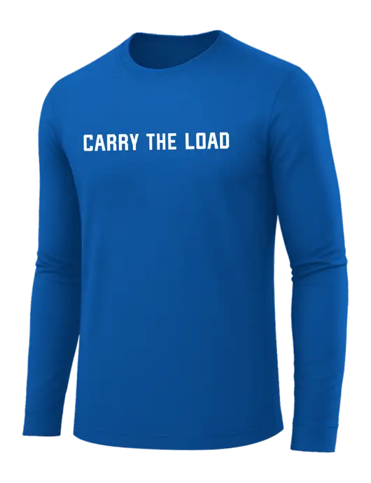 Long Sleeve Royal Blue PosiCharge Competitor Tee w/Carry The Load Logo