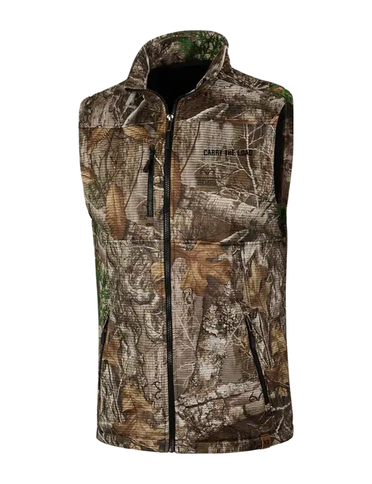 Russell Outdoors Realtree Edge Camo Atlas Soft Shell Vest w/Carry The Load Logo