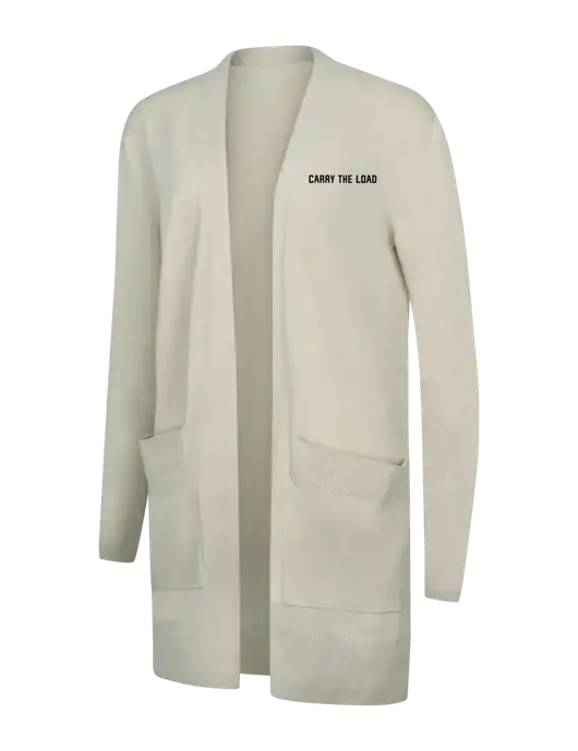 Mercer+Mettle Womens Ivory Open Front Cardigan Sweater w/Carry The Load Logo