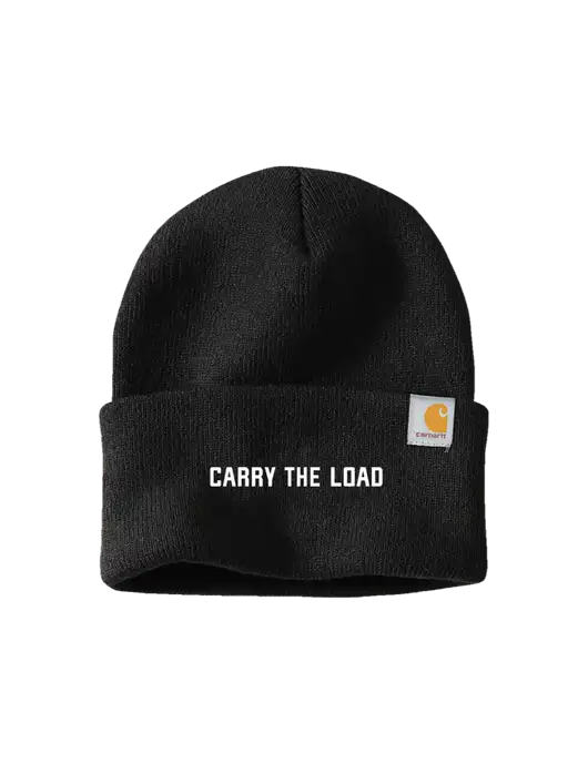 Carhartt Black Watch Cap 2.0 w/Carry The Load Logo