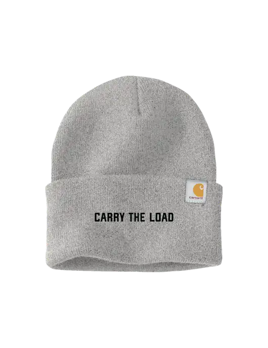 Carhartt Light Grey Heather Watch Cap 2.0 w/Carry The Load Logo