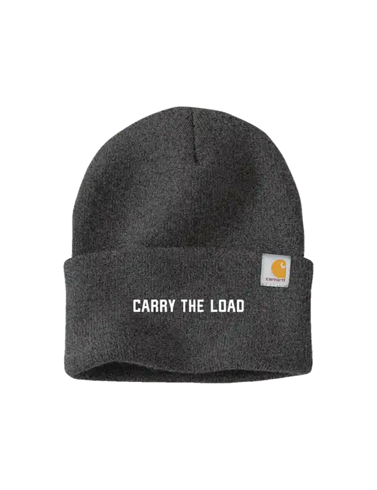 Carhartt Dark Grey Watch Cap 2.0 w/Carry The Load Logo