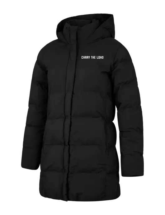 Mercer+Mettle Womens Deep Black Puffy Parka  w/Carry The Load Logo