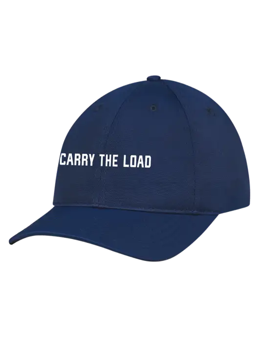 Navy Nylon Twill Performance Cap w/Carry The Load Logo