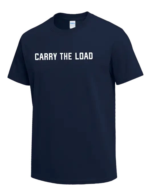 Navy Heavyweight 6.1 oz T-Shirt w/Carry The Load Logo