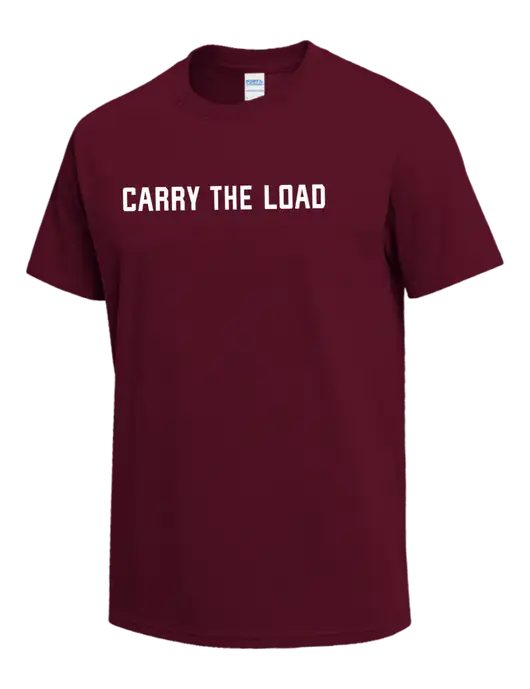 Cardinal Heavyweight 6.1 oz T-Shirt w/Carry The Load Logo