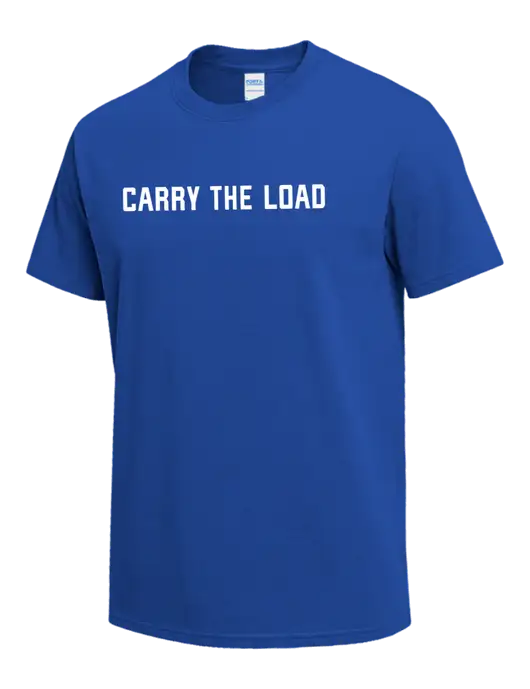Dark Royal Heavyweight 6.1 oz T-Shirt w/Carry The Load Logo