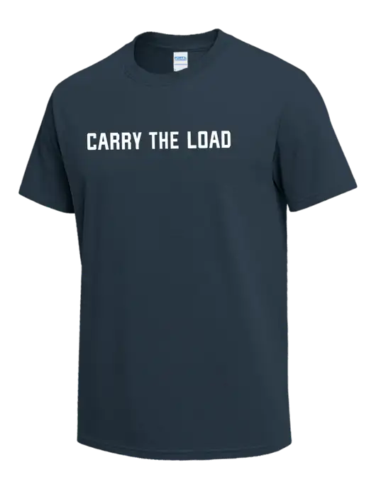 Dark Slate Blue Heavyweight 6.1 oz T-Shirt w/Carry The Load Logo