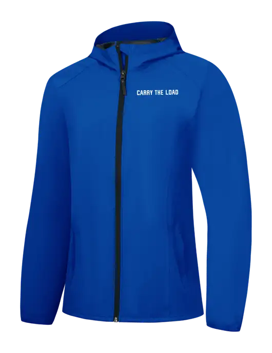 Womens Royal Essential Rain Jacket w/Carry The Load Logo