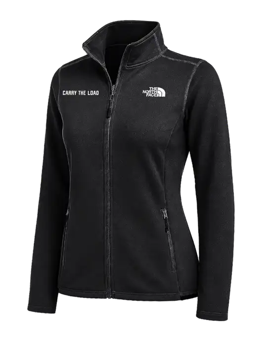 The North Face Womens Black Skyline Full-Zip Fleece Jacket w/Carry The Load Logo