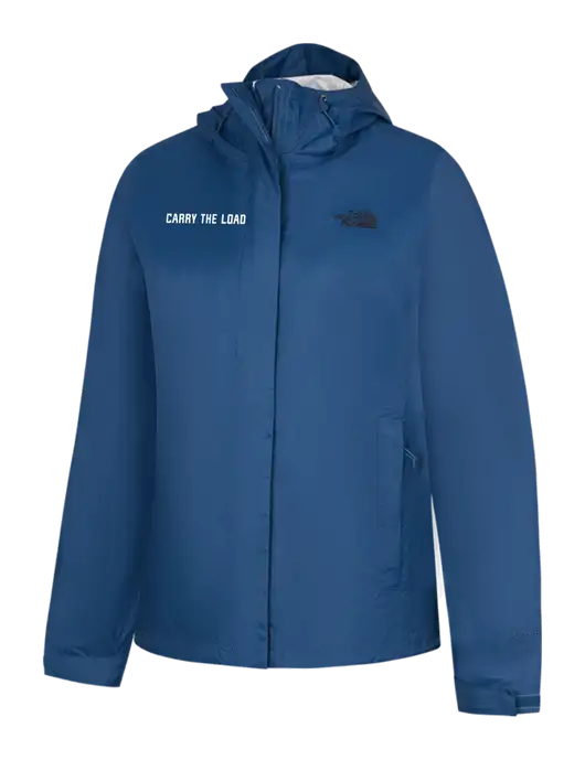 The North Face Womens Navy DryVent Rain Jacket w/Carry The Load Logo