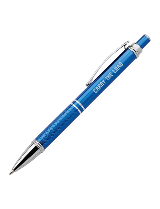 Royal Stellar Scribe Pen - Black Ink w/Carry The Load Logo
