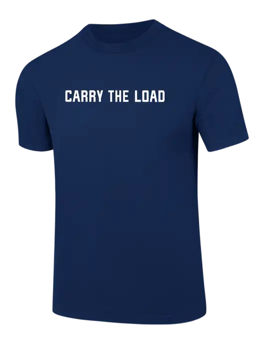 Comfort Colors 6.1 oz Dark Navy Heavyweight Ring Spun T-Shirt w/Carry The Load Logo