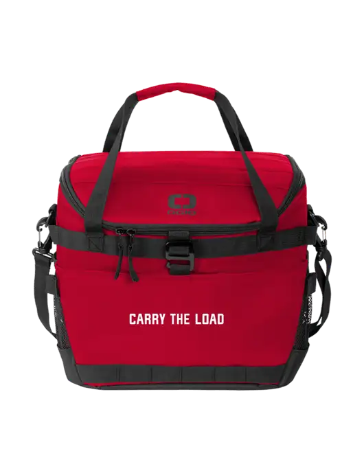 OGIO Red Sprint 24-Pack Cooler w/Carry The Load Logo