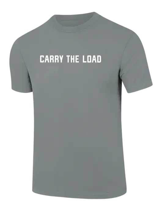 Comfort Colors 6.1 oz Medium Grey Heavyweight Ring Spun T-Shirt w/Carry The Load Logo