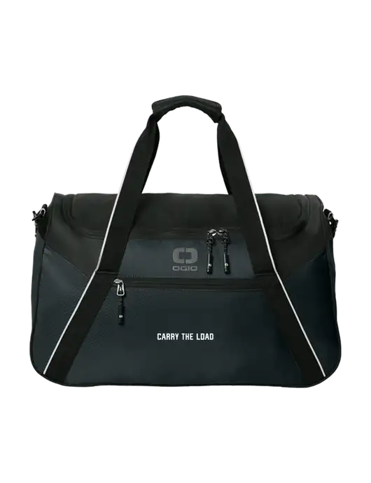 OGIO Black Inception Duffel w/Carry The Load Logo