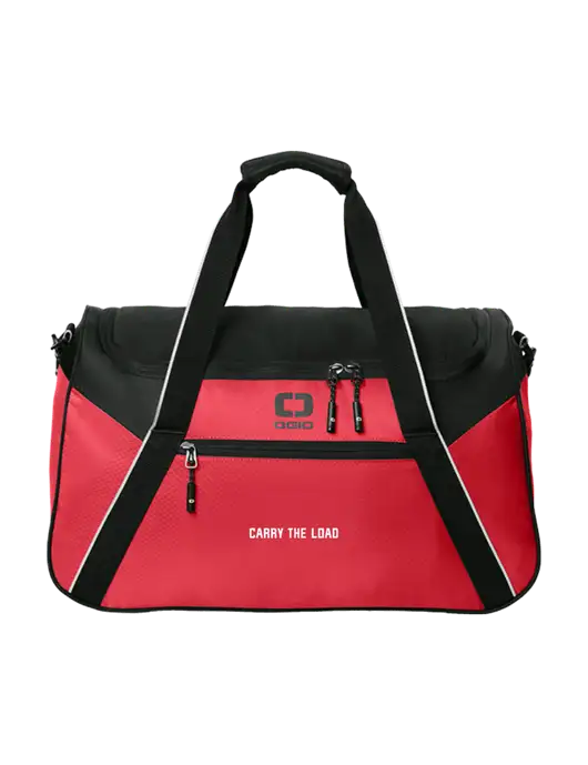 OGIO Red/Black Inception Duffel w/Carry The Load Logo