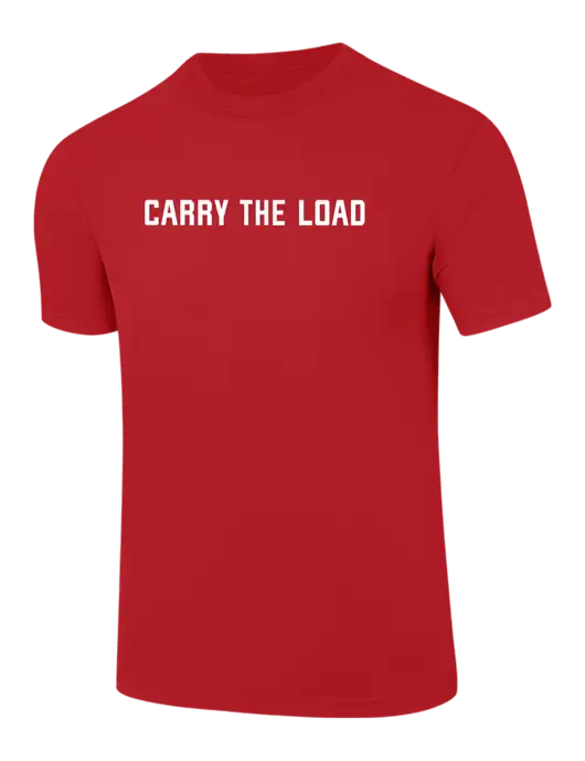 Comfort Colors 6.1 oz Red Heavyweight Ring Spun T-Shirt w/Carry The Load Logo