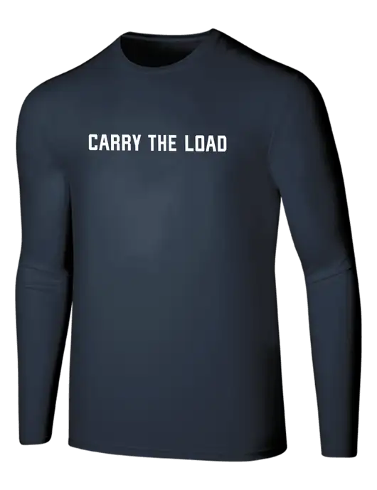 Seriously Soft Navy Long Sleeve T-Shirt w/Carry The Load Logo