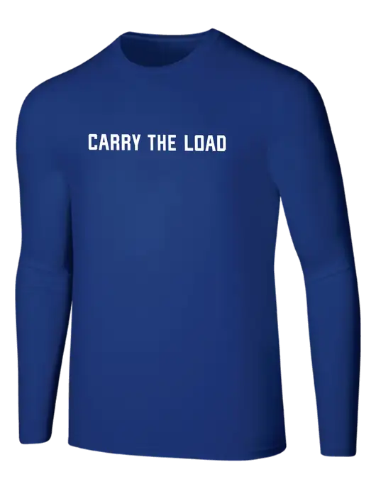 Seriously Soft Dark Royal Long Sleeve T-Shirt w/Carry The Load Logo