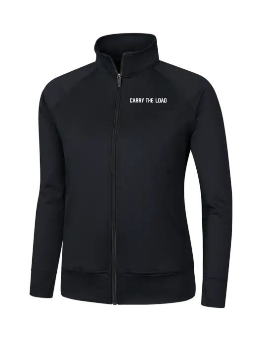 Womens Black NRG Fitness Jacket w/Carry The Load Logo