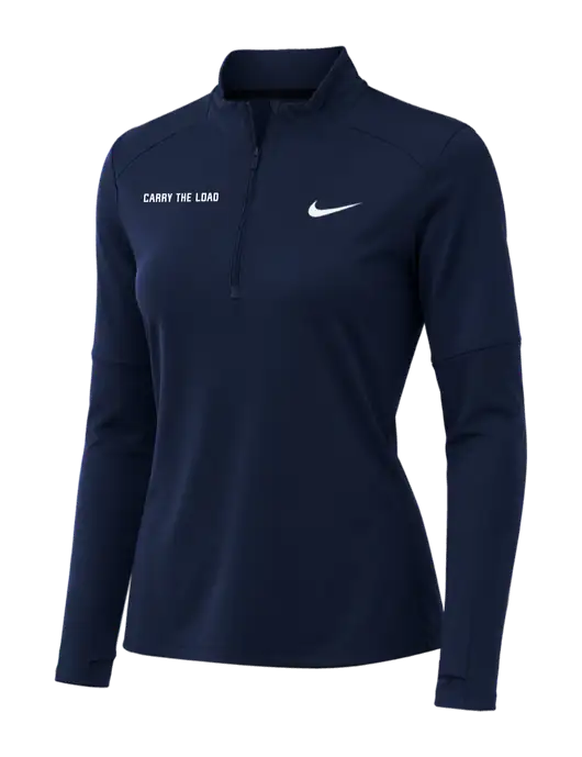 Nike Dark Navy Womens Dri-FIT Element 1/2-Zip Pullover w/Carry The Load Logo