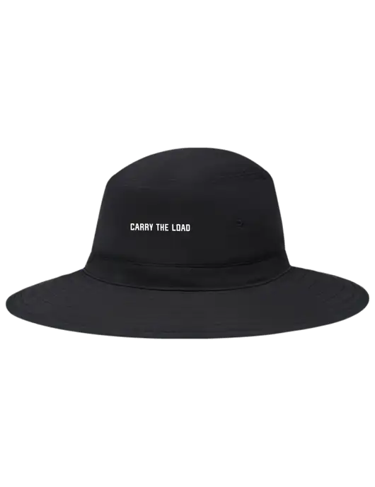 Black Booney Sun Hat w/Carry The Load Logo