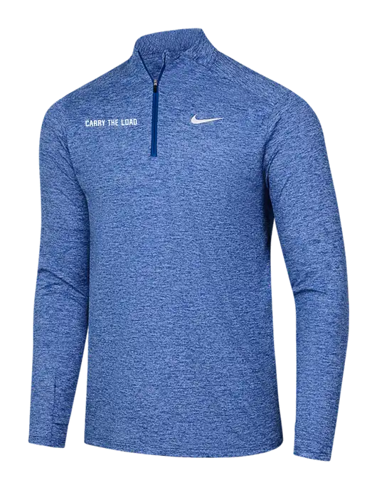 Nike Royal Heather Dri-FIT Element 1/2-Zip Pullover w/Carry The Load Logo