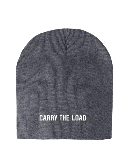 Dark Grey Heather Element Knit Beanie w/Carry The Load Logo
