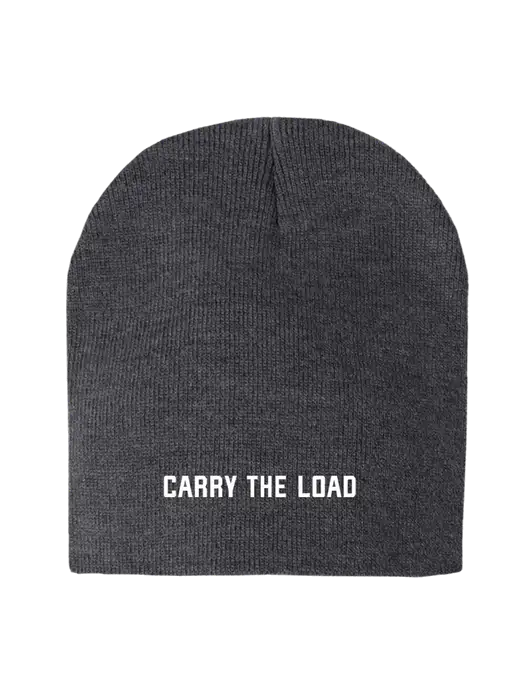 Charcoal Heather Element Knit Beanie w/Carry The Load Logo
