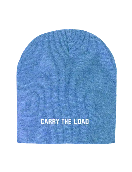 Royal Heather Element Knit Beanie w/Carry The Load Logo