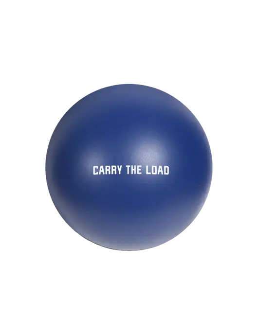 Navy Blue Stress Reliever Ball w/Carry The Load Logo