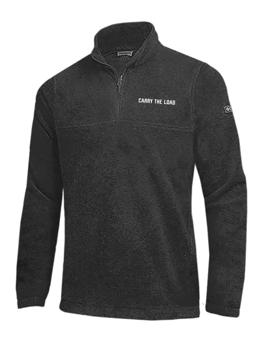 Columbia Charcoal Heather Steens Mountain Fleece 1/2 Zip Pullover w/Carry The Load Logo