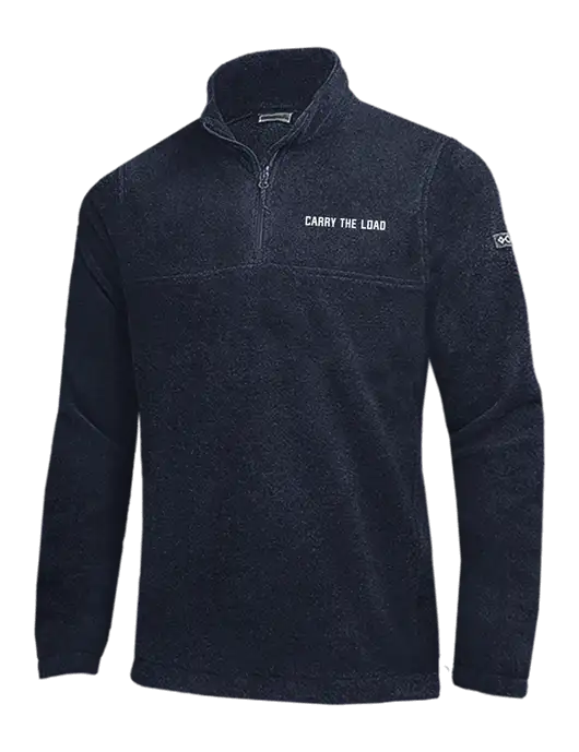 Columbia Navy Steens Mountain Fleece 1/2 Zip Pullover w/Carry The Load Logo