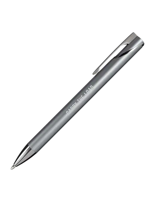 Dark Grey HyperNova Ballpoint Pen - Black Ink w/Carry The Load Logo